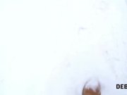 Debt4k. Rose Wild was trying to hide from collector buy now needs to fuck 4/16