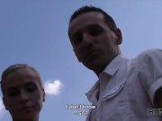 HUNT4K. Man invites couple to his place and fucks teen Shanie Ryan for cash 6/16