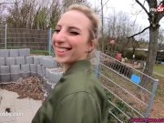 MyDirtyHobby - Adventurous blonde teen risky public creampie 4/16