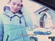 Debt4k. Nice lassie Calibri Angel glaldy sucks cock and spreads legs for de 1/16