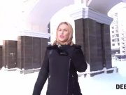 Debt4k. Well-rounded colleen Darina gives her trimemd pussy to loan collect 1/16