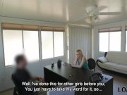 LOAN4K. Man grabs camera and organizes porn casting in loan agency 5/16