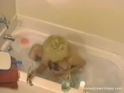 Amateur blonde mature fucks herself with a toy 7/16