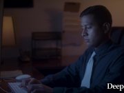 Deeper. Black Stud Ties Up Lacy’s Cuckold Boyfriend 2/16