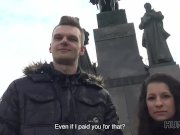 HUNT4K. Busty brunette Jocelyne Z gets her shaved cunt fucked for cash 4/16