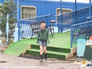 Public Pissing For Desperate Blonde 1/16