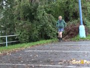 Public Pissing For Desperate Blonde 13/16