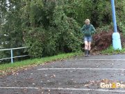 Public Pissing For Desperate Blonde 15/16