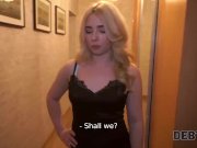 Debt4k. Pretty Maria Hurricane lassie seduces loan agent for crazy sex to c 4/16