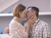 OLD4K. Mature dad helps busty teen Marina Visconti to relax having passiona 3/16