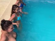 Triple blowjob by Clea Gaultier, Anna Polina and Angel Emily - MySexMobile 5/16