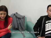 HUNT4K. Sexy lady fucks stranger because her boy wants to buy a car 6/16