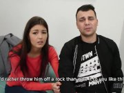 HUNT4K. Sexy lady fucks stranger because her boy wants to buy a car 7/16