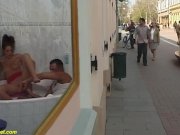 rough anal at public shopping street 14/16