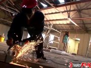 3 Way Fuck - Colombiana Valery Summer Threesome on a Construction Site 3/16