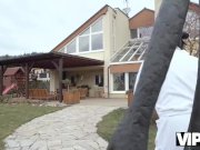 VIP4K. Daddy and Angie Moon have 25 years difference and have hot sex 6/16