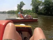 HUNT4K. Hunter meets couple at the lake and pays man 1/16