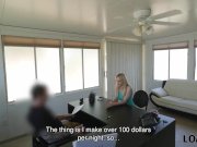 LOAN4K. Pretty blonde Allie Rae gladly gives her sissy to loan agent 2/16