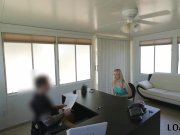 LOAN4K. Pretty blonde Allie Rae gladly gives her sissy to loan agent 3/16