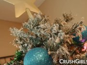 Big tit pornstar Jessa Rhodes deepthroats Santa Claus 1/16