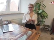 MyDirtyHobby - Teen intern fucks her coworker in the office 2/16