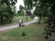 HUNT4K. Couple of roller skaters needs cash so why chick undresses 6/16