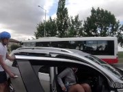 HUNT4K. Couple of roller skaters needs cash so why chick undresses 8/16