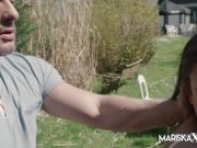 MARISKAX Cassie Del Isla ass fucked in the backyard 10/16