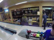 HUNT4K. Couple is tired of bowling, guy wants money, Ornella Morgen 15/16