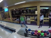 HUNT4K. Couple is tired of bowling, guy wants money, Ornella Morgen 2/16
