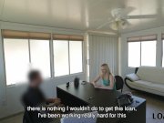 LOAN4K. Allie Rae tells she is a stripper so why loan agent gets horny 4/16