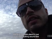 HUNT4K. Man should watch how his girlfriend Jenifer Red has sex for money 1/16