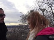 HUNT4K. Man should watch how his girlfriend Jenifer Red has sex for money 6/16