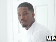 VIP4K. Valentine Nappi sucks huge cock and gets blacked in the kitchen 2/16