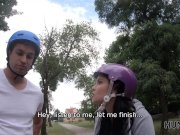 HUNT4K. Cameraman pays enough to fuck beautiful brunette girl 4/16