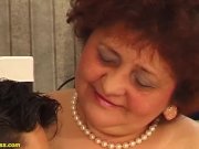 hairy chubby mom enjoys her toyboy 2/16