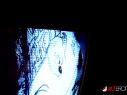 Tattooed slut Mallory Maneater takes on two dicks 2/16