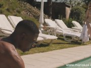 MARISKAX Tina gets fucked poolside by a big black cock 2/16