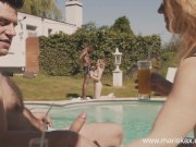 MARISKAX Tina gets fucked poolside by a big black cock 7/16