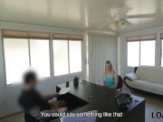 LOAN4K. Allie Rae tells she is a stripper so why loan agent gets horny 2/16