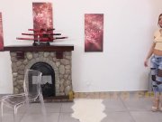 Pierced Redhead Soaks Herself In Piss 4/16