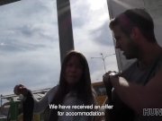 HUNT4K. Angella Christin from bus station comes to service hunter 3/16