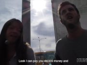 HUNT4K. Angella Christin from bus station comes to service hunter 4/16