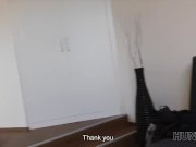 HUNT4K. Angella Christin from bus station comes to service hunter 9/16