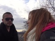 HUNT4K. Awesome Jenifer Red befriedigt Fremde und verdient etwas Geld 3/16