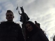 HUNT4K. Prague pickup and passionate sex for cash with hot brunette 2/16