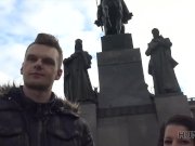 HUNT4K. Prague pickup and passionate sex for cash with hot brunette 4/16