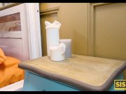 SIS PORN. Blindfolded teen doesnt know that has sex with stepbrother 3/16