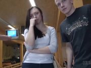 HUNT4K. Rich guy meets poor couple in bowling and fucks girl hard 5/16
