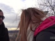 HUNT4K. Encantadora pelirroja con pechos increíbles está feliz de follar 3/16